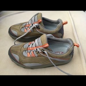 MBT olive green and gray shoes Size 8.5